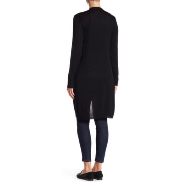 Joseph A Black Longline Cardigan - Picture 2 of 4